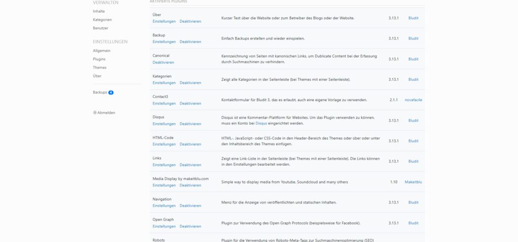 Bludit Plugins