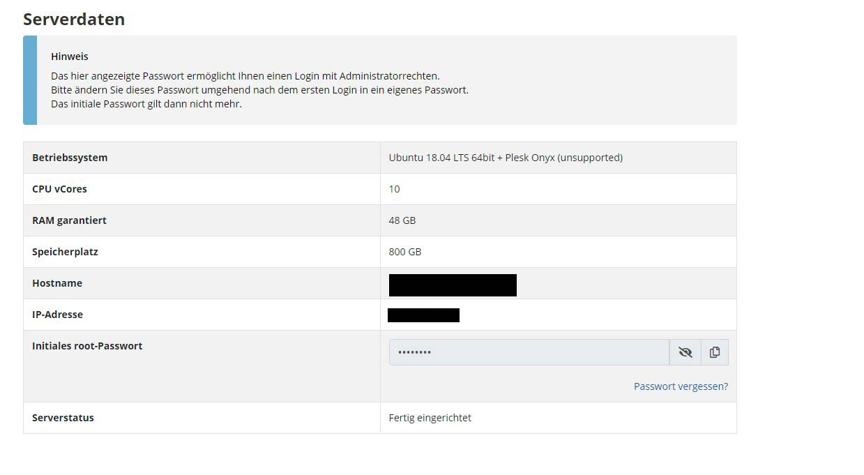 Serverdaten 1